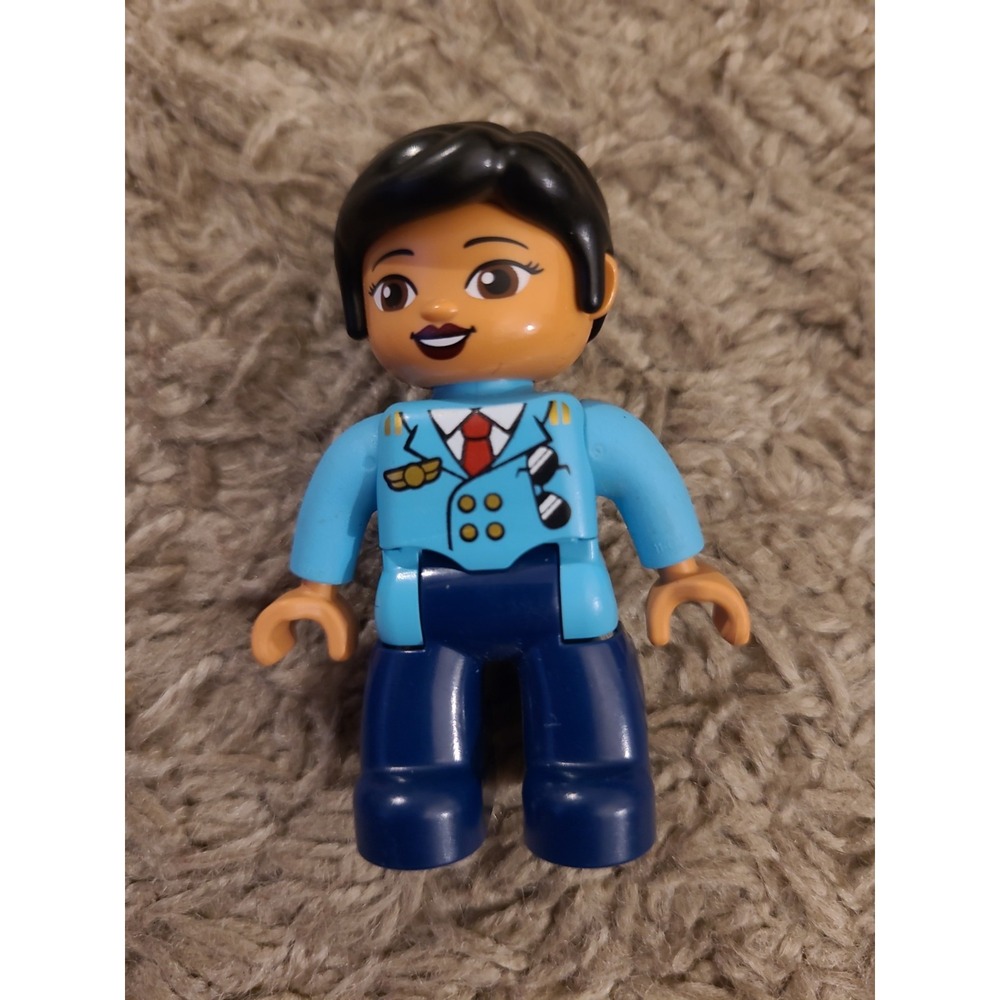 Lego Duplo Woman Female Airline Pilot Outfit Pants Figure Replacement